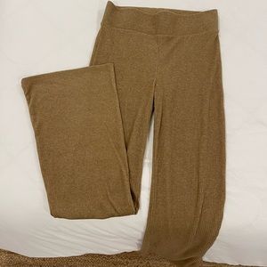 WIDE LEG • HIGH WAIST• RIBBED LOUNGE PANTS